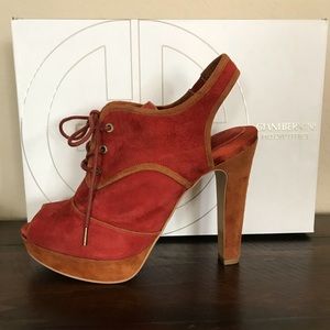 Giani Bernini DalyRed Platform Slingback Peep Toe